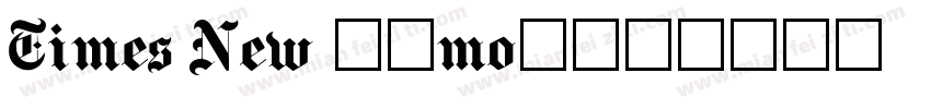 Times New Ramon字体转换